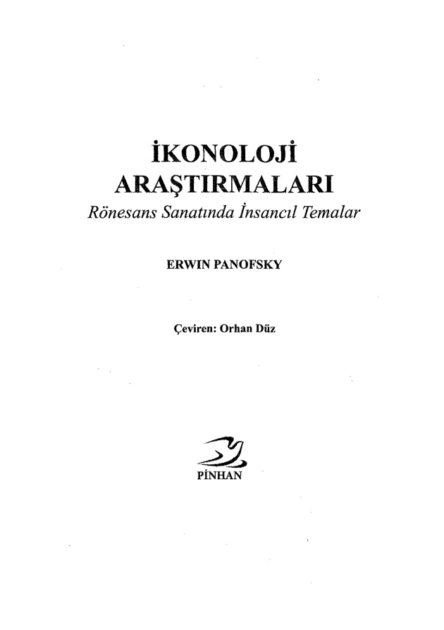 İkonoloji Araştırmaları: Rönesans Sanatında İnsancıl Temalar PDF – Erwin Panofsky