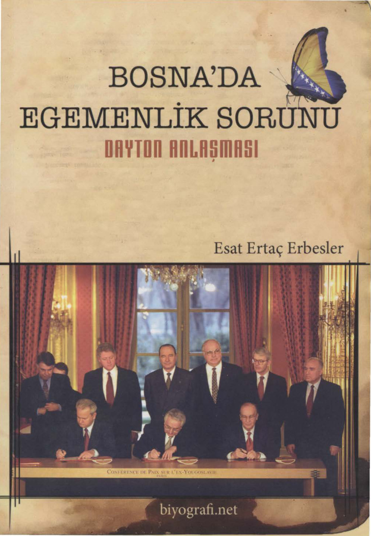 Bosna’da Egemenlik Sorunu: Dayton Anlaşması PDF – Esat Ertaç Erbesler