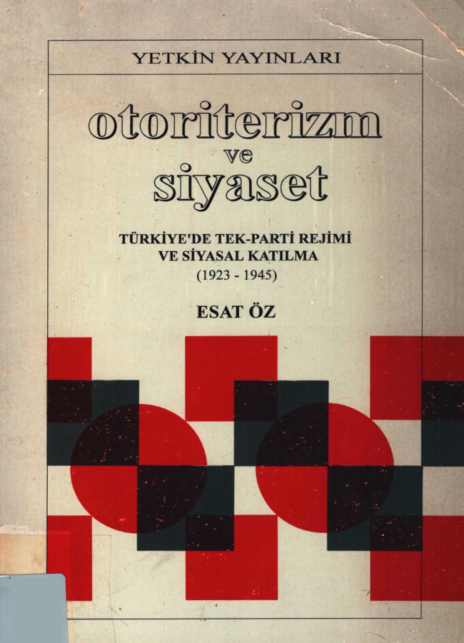 Otoriterizm ve Siyaset PDF – Esat Öz