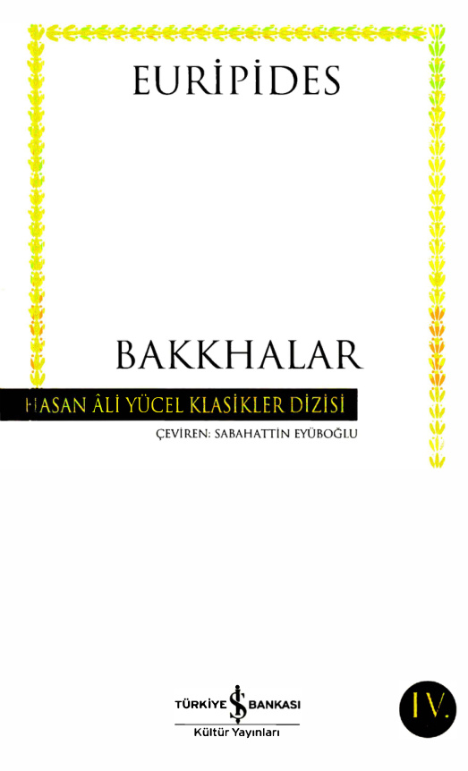 Bakkhalar PDF – Euripides