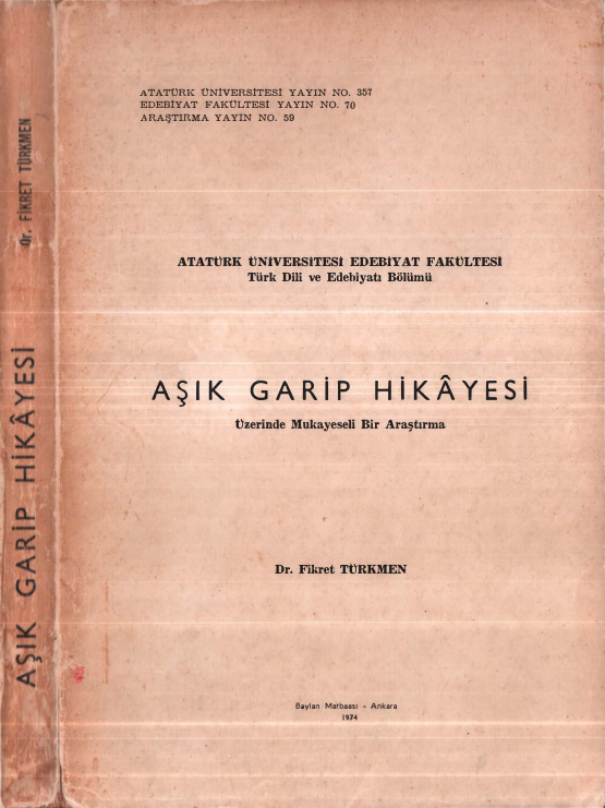 Aşık Garip Hikayesi PDF – Fikret Türkmen