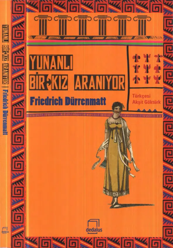 Fricdrich Dürrenmatt Yunanlı Bir Kız Aranıyor Dedalus Yayınları Kitap Kapağı