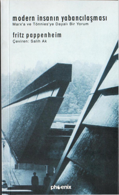 Modern İnsanın Yabancılaşması PDF – Fritz Pappenheim