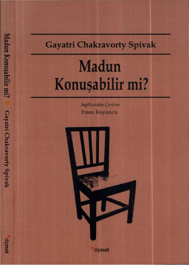 Madun Konuşabilir mi? PDF – Gayatri Chakravorty Spivak