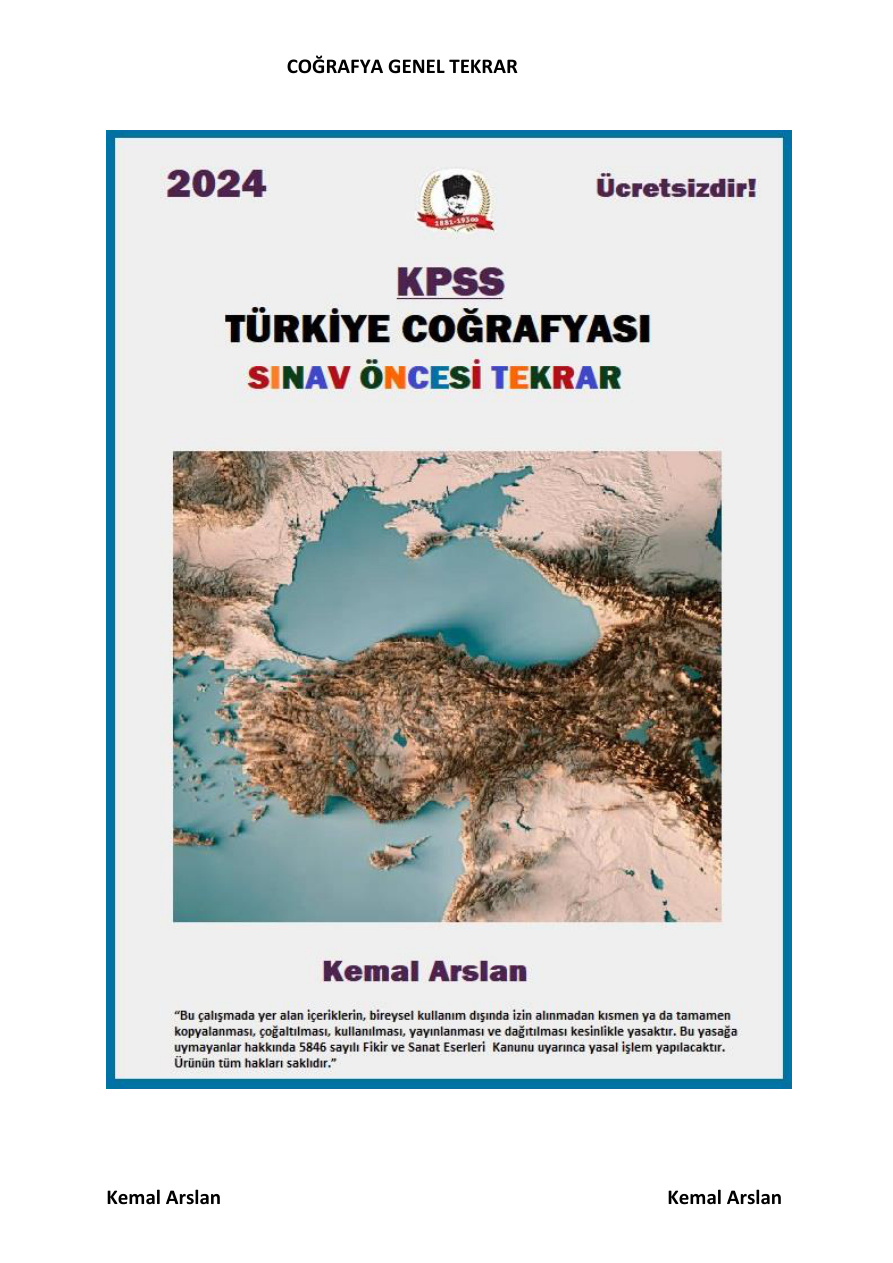 Genel Tekrar COĞRAFYA PDF İndir – Kolektif