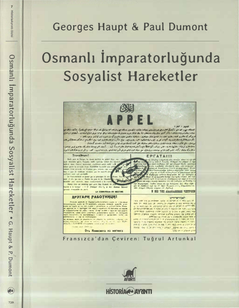 Osmanlı İmparatorluğunda Sosyalist Hareketler PDF – Georges Haupt, Paul Dumont