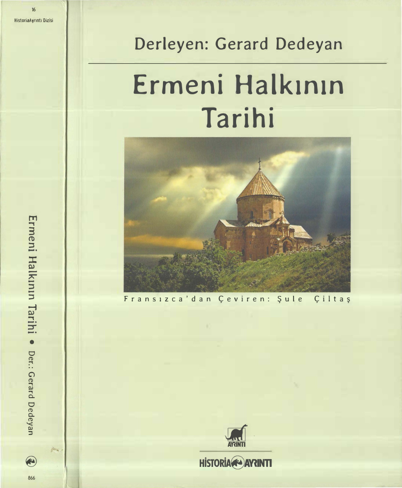 Ermeni Halkının Tarihi PDF – Gerard Dedeyan