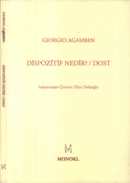 Dispozitif Nedir? PDF – Giorgio Agamben