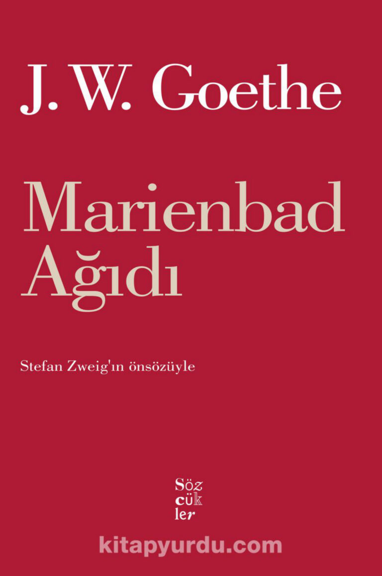 Goethe Marienbad Ağıdı Sözcükler Yayınları Kitap Kapağı