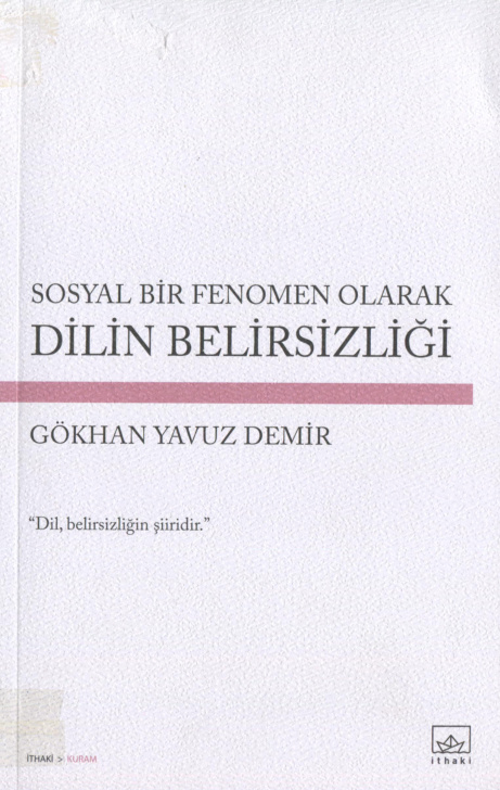 Dilin Belirsizliği PDF – Gökhan Yavuz Demir