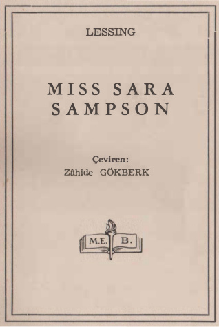 Miss Sara Sampson PDF – Gotthold Ephraim Lessing