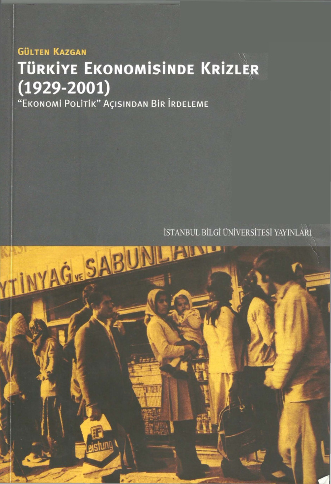 Türkiye Ekonomisinde Krizler PDF – Gülten Kazgan