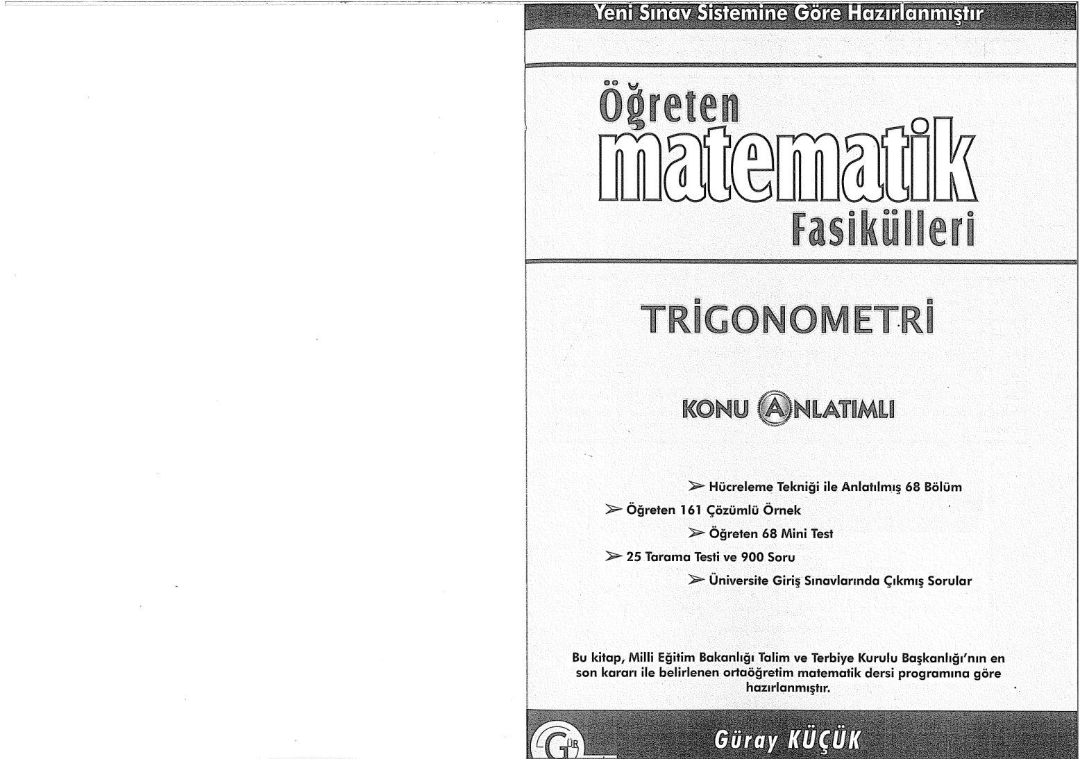 Trigonometri Konu Anlatımlı PDF İndir – Gür Yayınları Komisyon