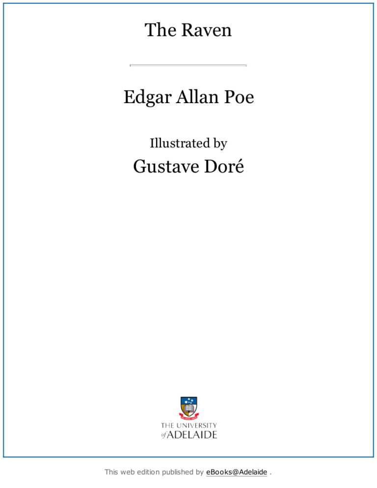 Gustave Dore’s Splendid Illustrations of Edgar Allan Poe’s “The Raven” (1884) PDF - Edgar Allan Poe, Gustave Doré 1 Gustave Dore’s Splendid Illustrations of Edgar Allan Poe’s “The Raven” Kitap Kapağı