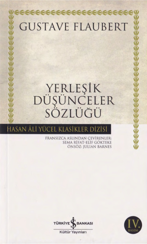 Yerleşik Düşünceler Sözlüğü PDF – Gustave Flaubert