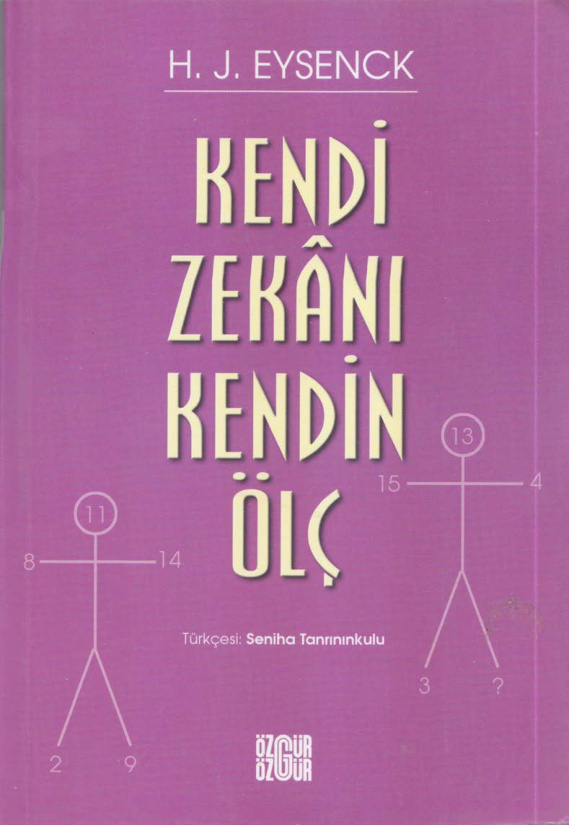 Kendi Zekanı Kendin Ölç PDF – H. J. Eysenck