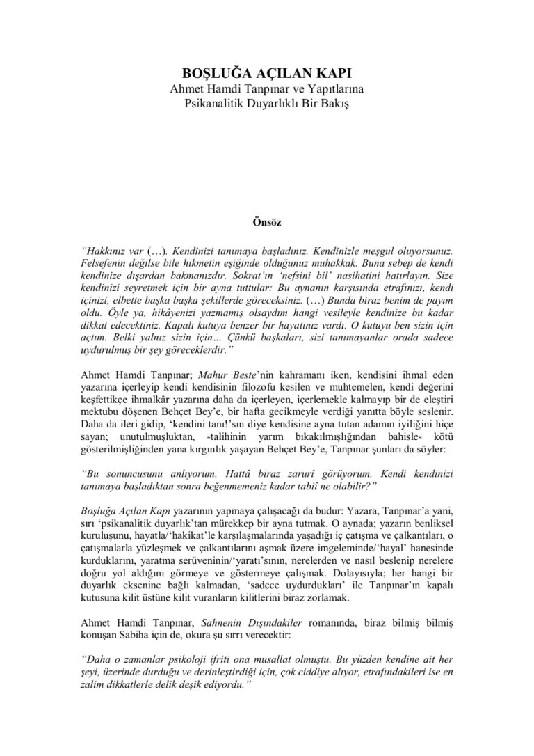 Haluk Sunat Boşluğa Açılan Kapı Kitap Kapağı