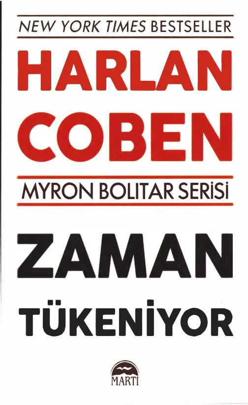 Harlan Coben Myron Bolitar Serisi 07 Zaman Tükeniyor Martı Yayınları Kitap Kapağı