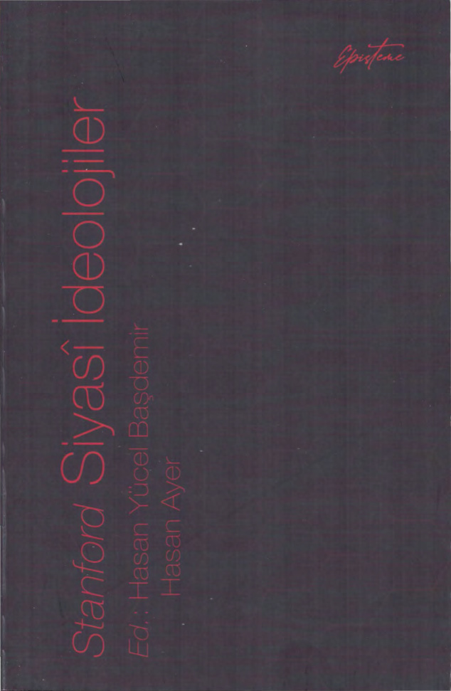 Stanford Siyasi İdeolojiler PDF – Hasan Yücel Başdemir, Hasan Ayer