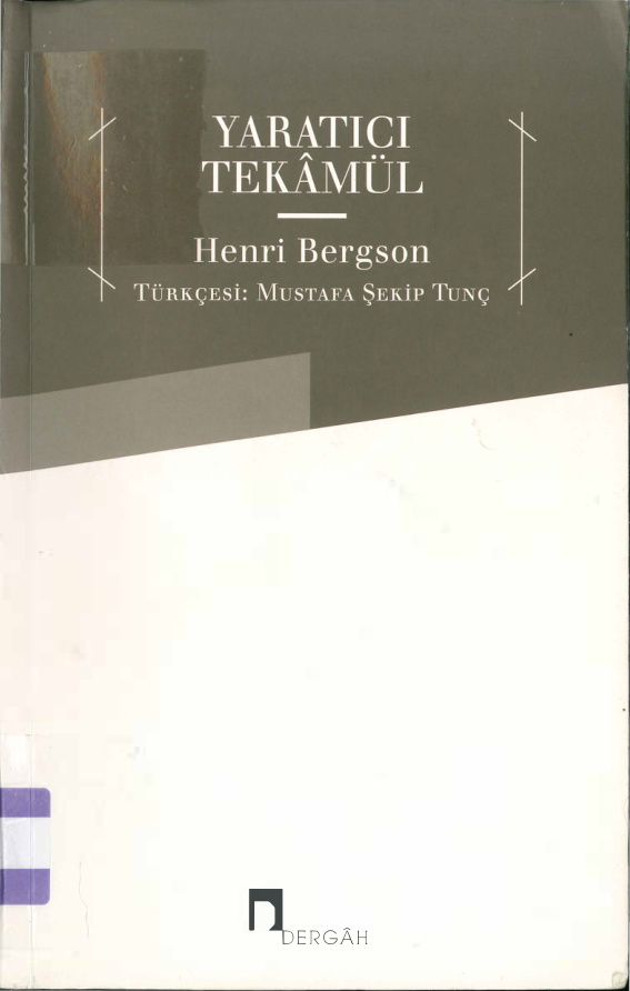 Yaratıcı Tekamül (Dergah) PDF – Henri Bergson