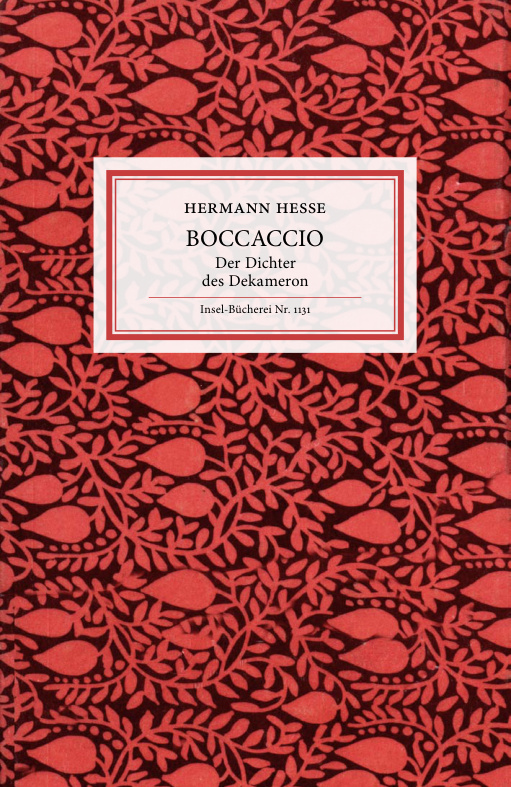 Hermann Hesse Boccaccio Der Dichter des Dekameron Kitap Kapağı