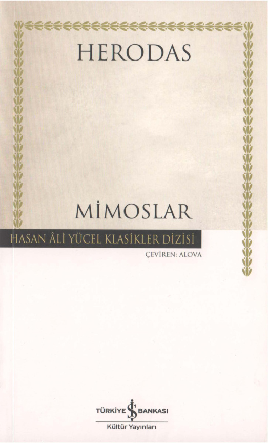 Mimoslar PDF – Herodas
