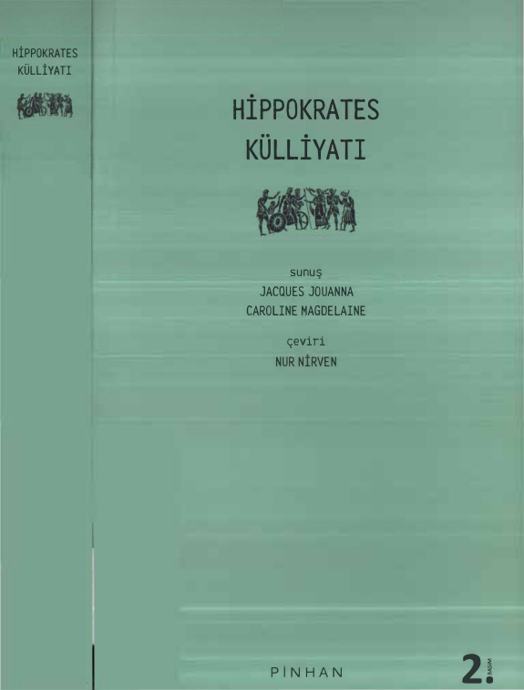 Hippokrates Külliyatı Pinhan Yayınları Kitap Kapağı