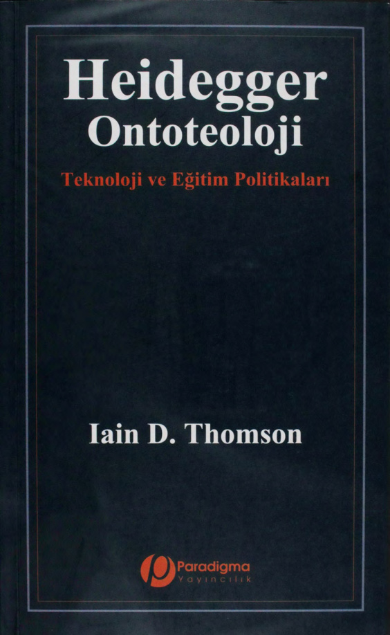 Heidegger Ontoteoloji PDF – Iain D. Thomson