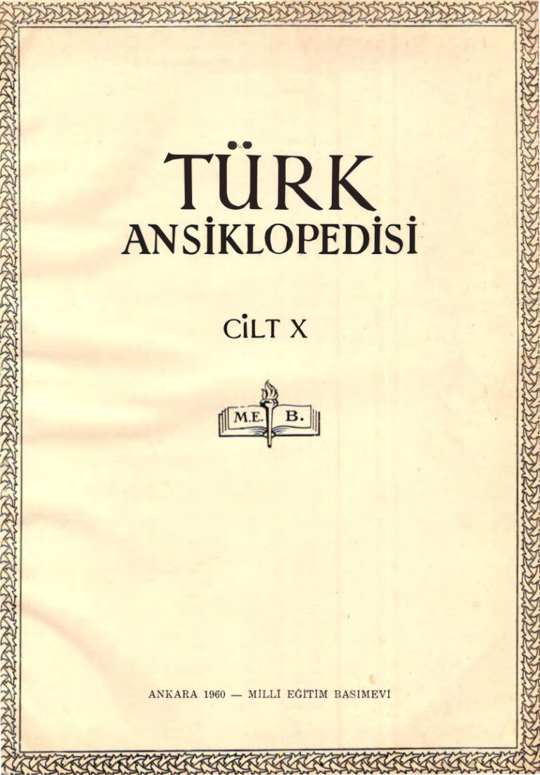İnönü Ansiklopedisi Cilt 10 Kitap Kapağı