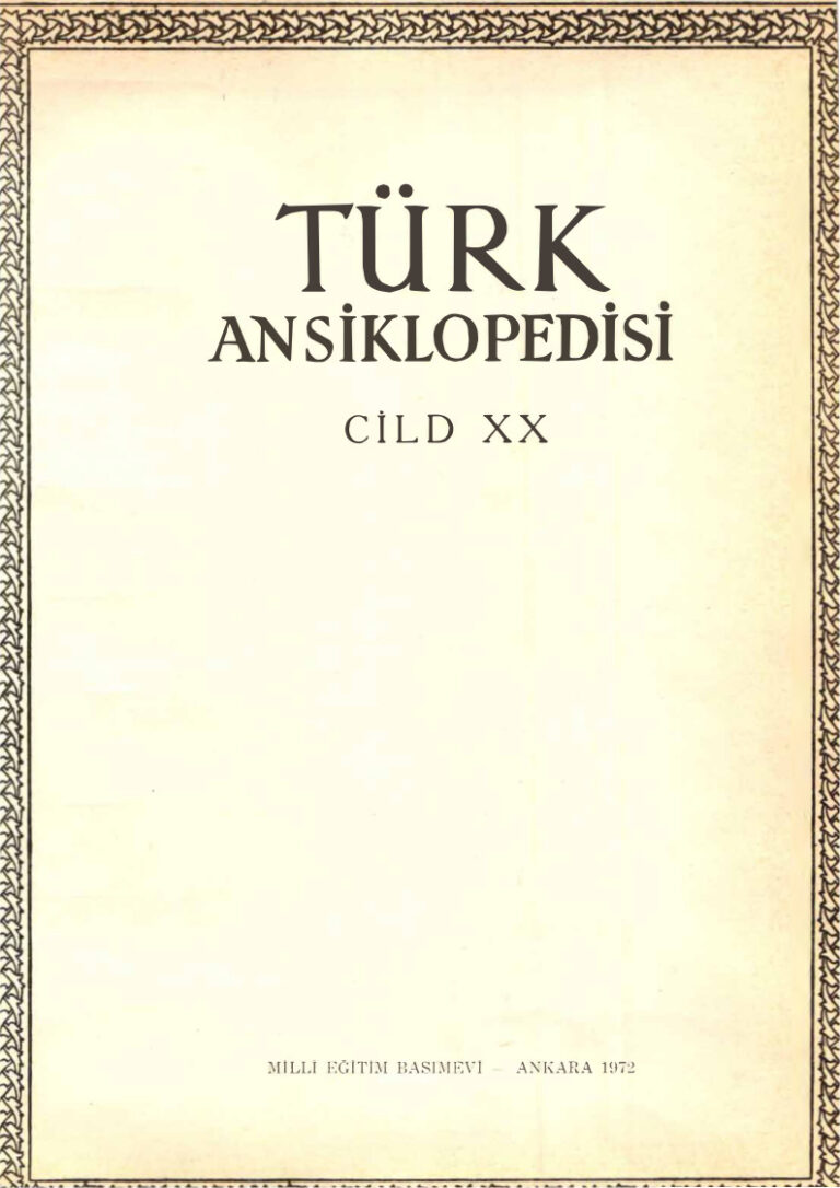 İnönü Ansiklopedisi Cilt 20 Kitap Kapağı