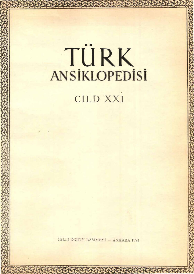 İnönü Ansiklopedisi Cilt 21 Kitap Kapağı