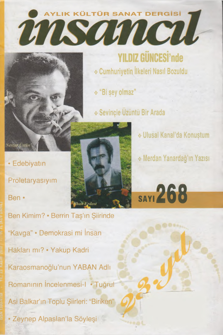 İnsancıl Dergisi Sayı 268 Kasım 2012 PDF İndir – Kolektif