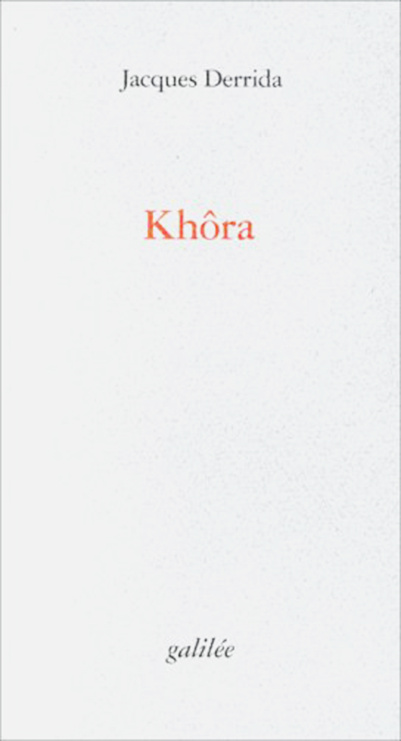 Khora PDF – Jacques Derrida