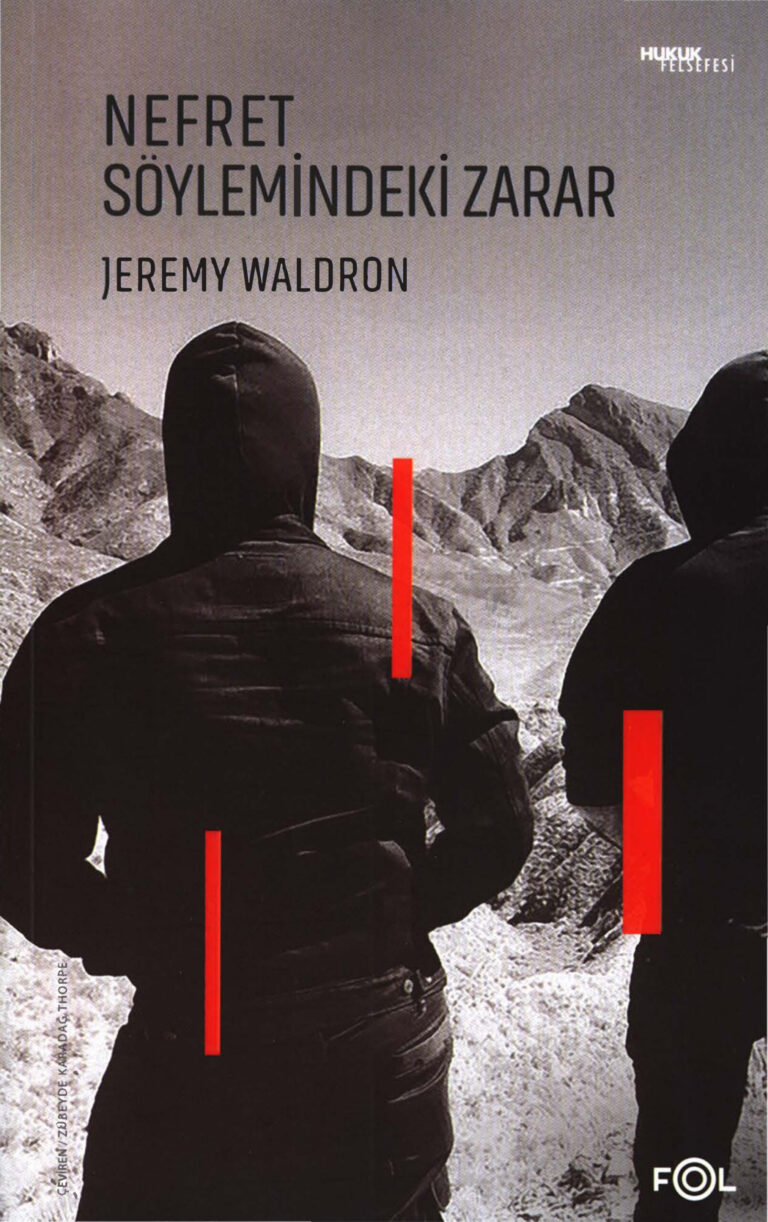 Jeremy Waldron Nefret Söylemindeki Zarar Fol Yayınları Kitap Kapağı