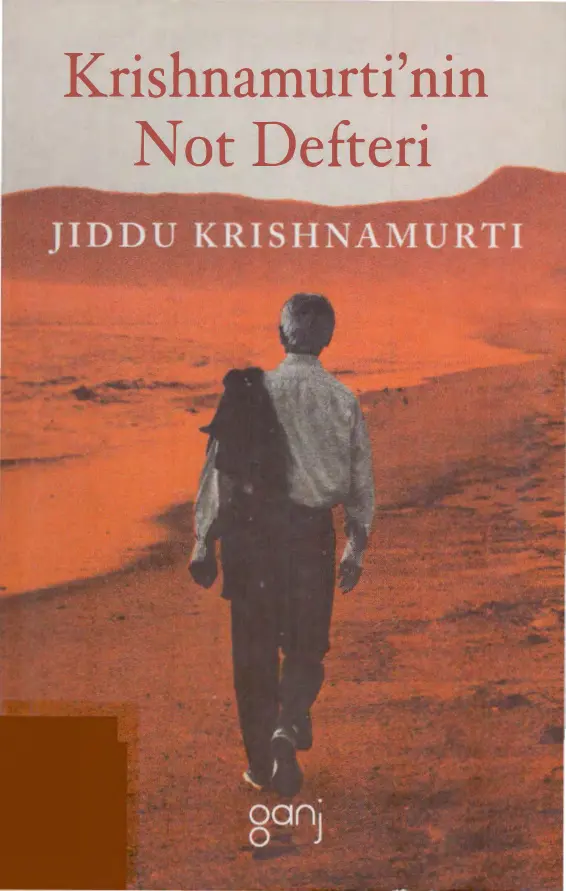 Jiddu Krishnamurti Krishnamurti'nin Not Defteri Ganj Yayınları Kitap Kapağı