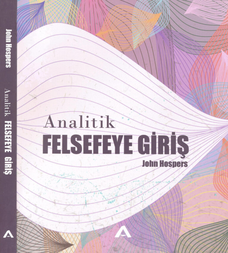 John Hospers Analitik Felsefeye Giriş Adres Yayınları Kitap Kapağı