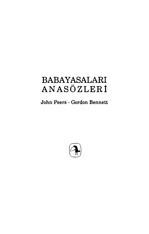 Babayasaları Anasözleri PDF – John Peers, Gordon Bennett