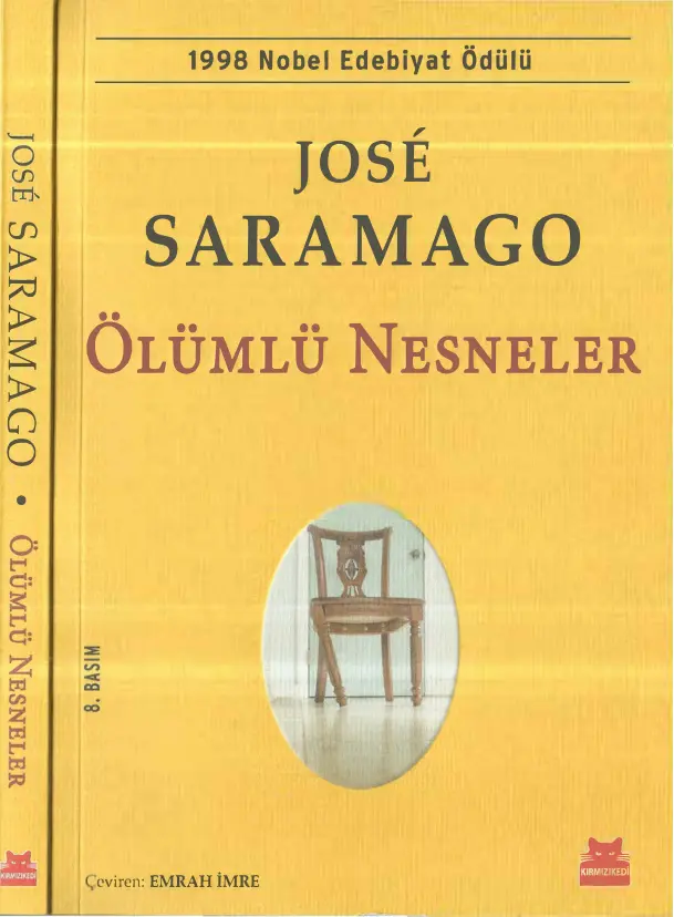 Ölümlü Nesneler PDF - Jose Saramago 1 Jose Saramago Ölümlü Nesneler Kırmızı Kedi Yayınları Kitap Kapağı