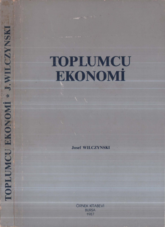 Toplumcu Ekonomi PDF – Josef Wilczynski