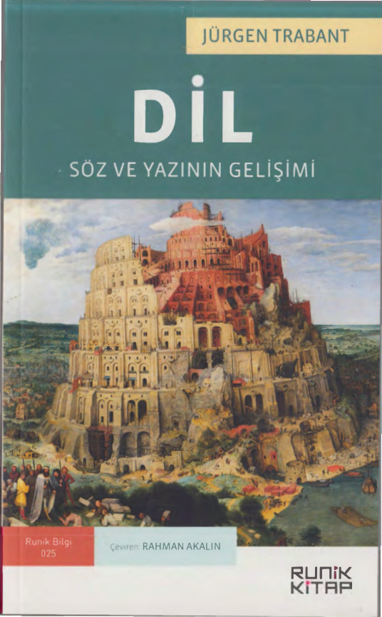 Dil Söz ve Yazının Gelişimi PDF – Jürgen Trabant
