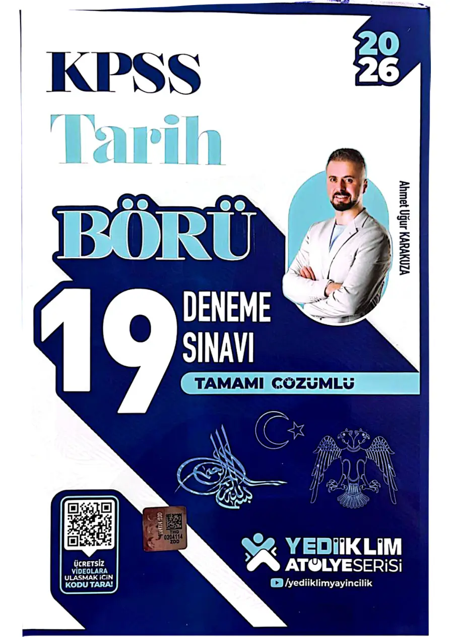 KPSS YEDİİKLİM TARİH BÖRÜ 19’LÜ DENEME 2026 PDF İndir – Yediiklim Komisyon