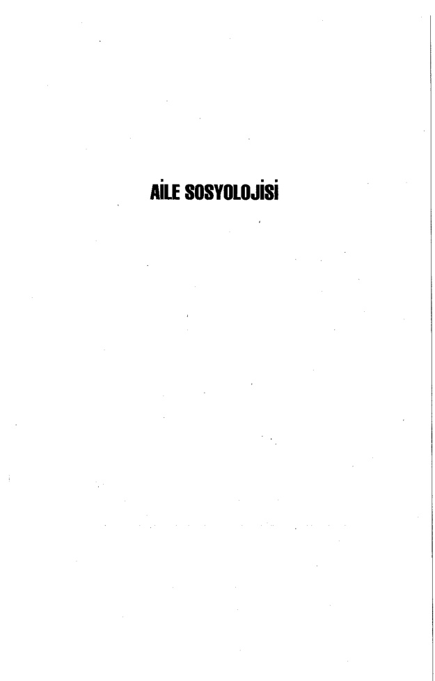 Aile Sosyolojisi PDF – Kadir Canatan, Ergün Yıldırım