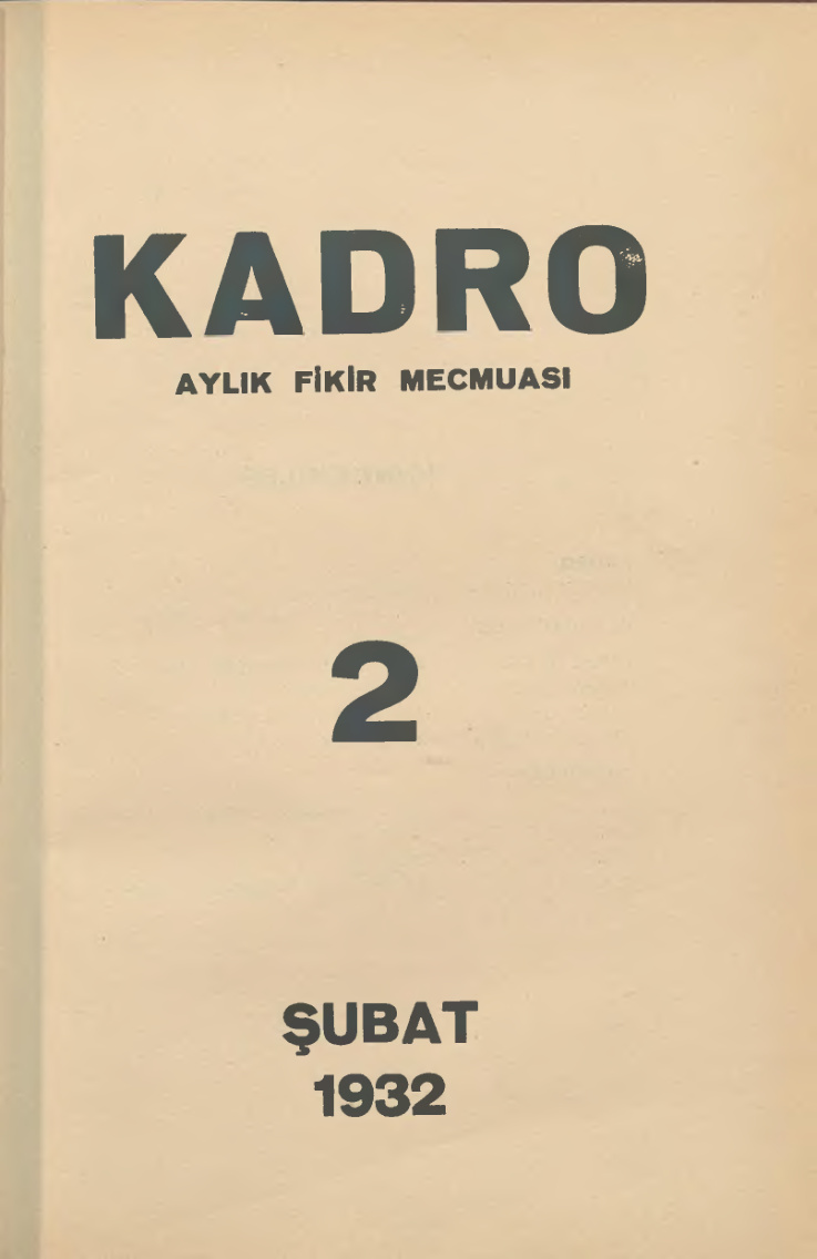 Kadro Dergisi Sayı 02 PDF – Kolektif