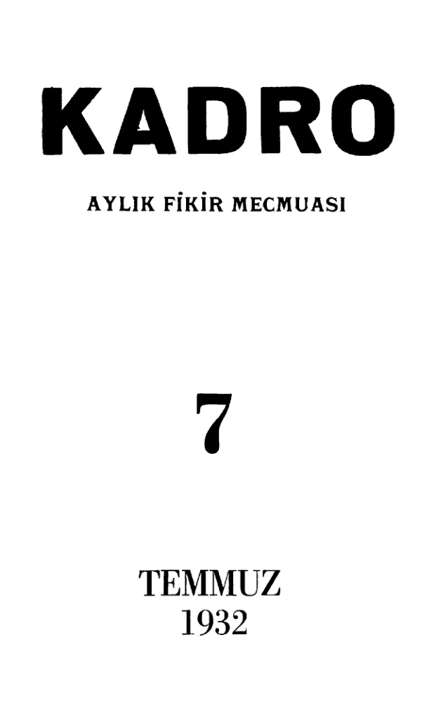 Kadro Dergisi Sayı 07-24 PDF – Kolektif