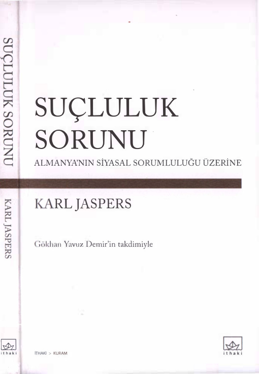 Suçluluk Sorunu PDF – Karl Jaspers