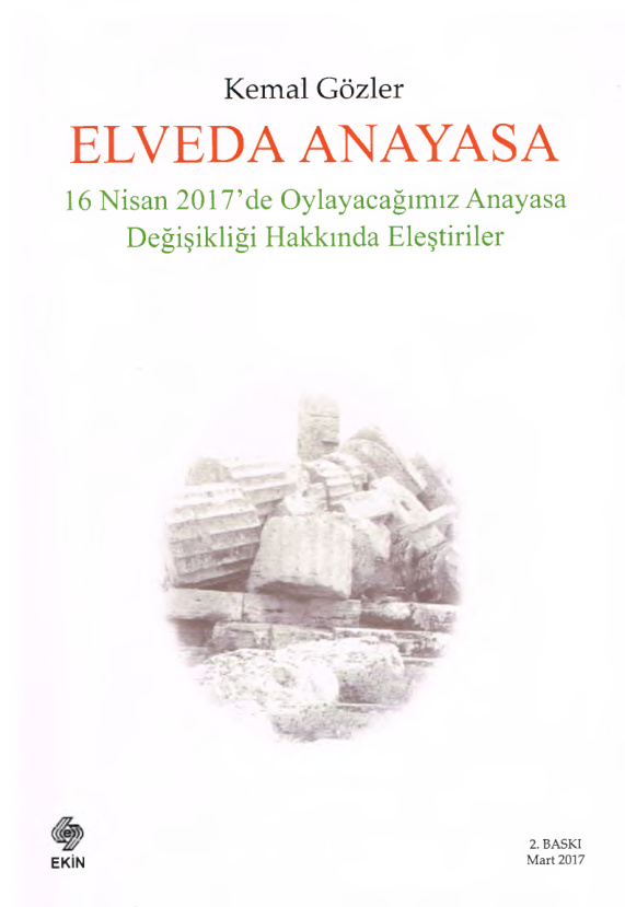 Elveda Anayasa PDF – Kemal Gözler