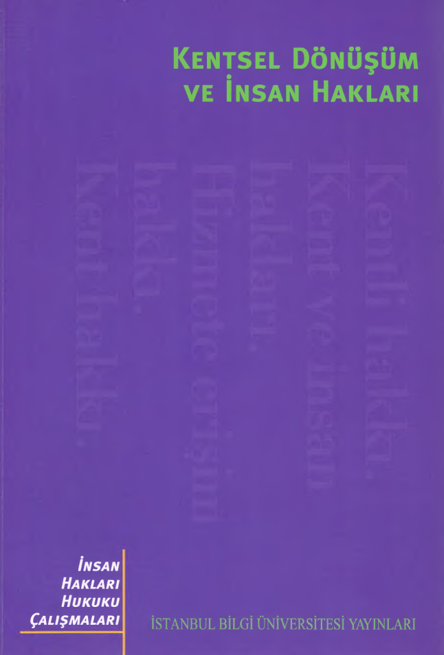 Kentsel Dönüşüm ve İnsan Hakları PDF – Kolektif