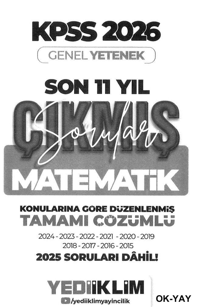 Kpss Çıkmış Sorular Matematik (Son 11 Yıl) PDF İndir – Kolektif