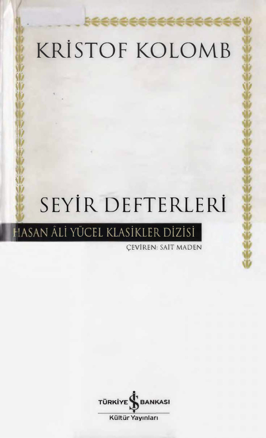 Seyir Defterleri PDF – Kristof Kolomb