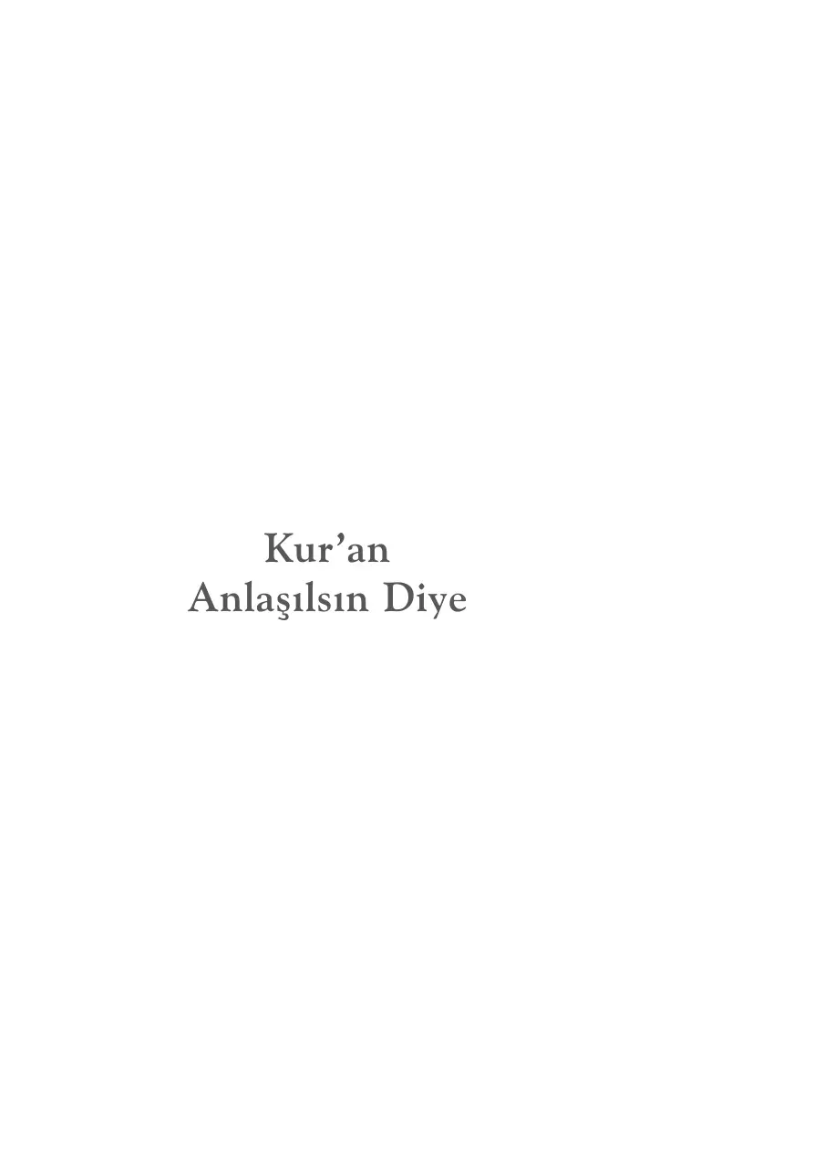 Kuran Anlaşılsın Diye PDF – Kolektif